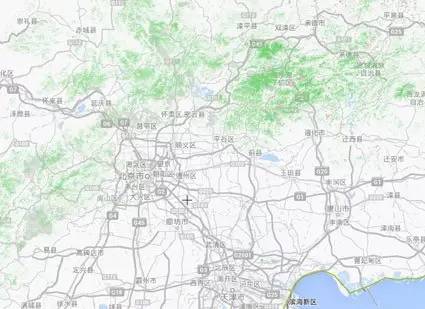 Image: 北京与周围土地森林分布地图