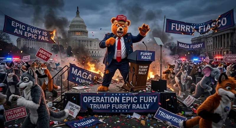 Epic Fury is an Epic Fail: Inside the Viral Trump Bear Furry Rally Image on Capitol Hill